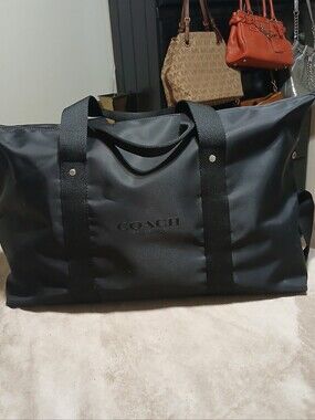 Coach Black Nylon TRAVEL/Weekender/Gyn Bag